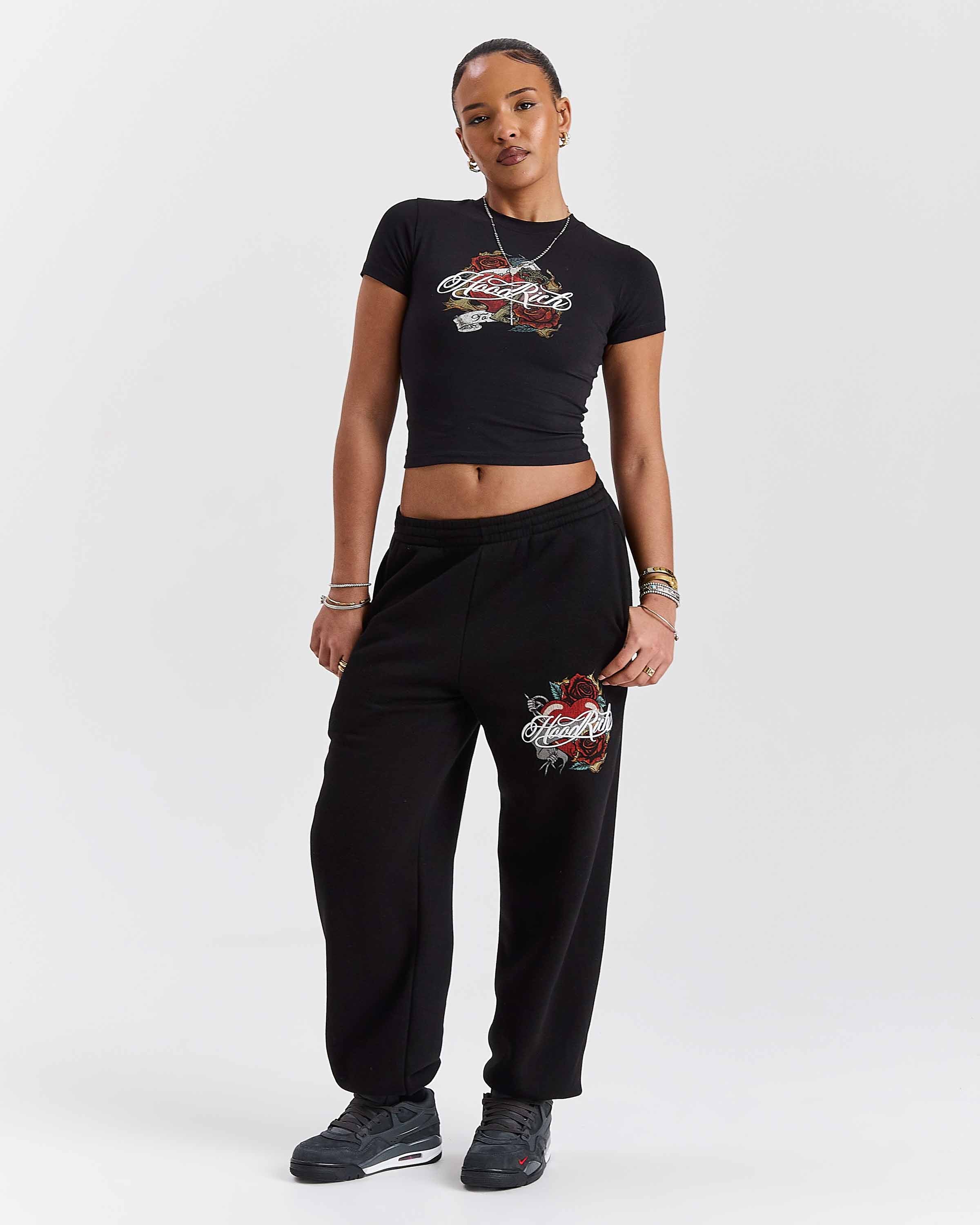Vox Fitted Tee - Black/Red - Image 8