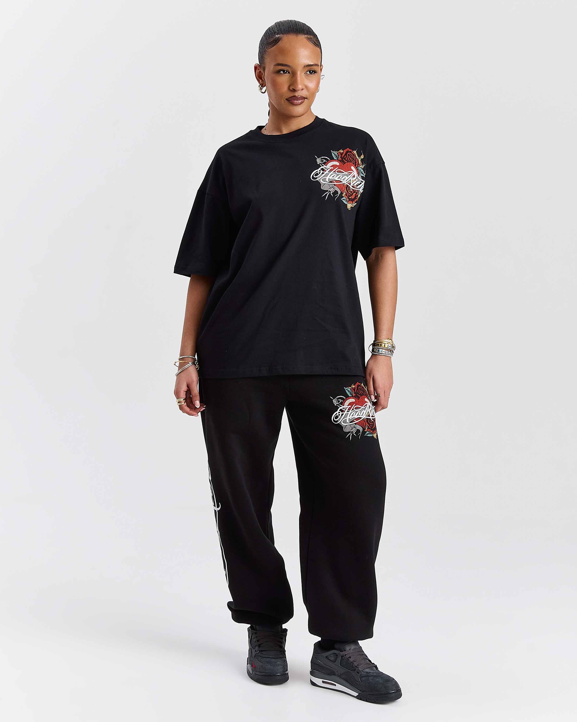 Vox Oversized Joggers - Black/Red - Image 14
