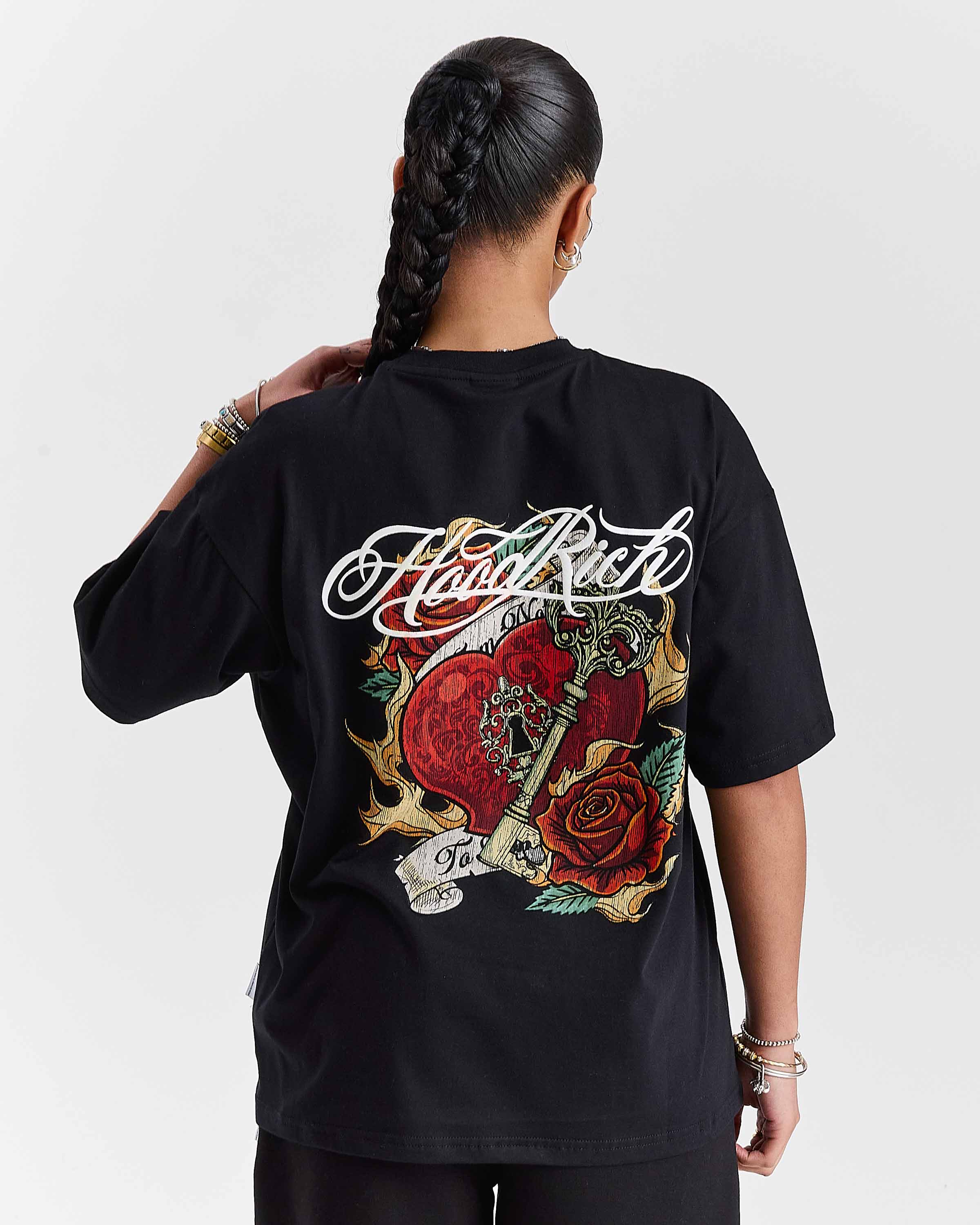 Vox Oversized T-Shirt - Black/Red - Image 4