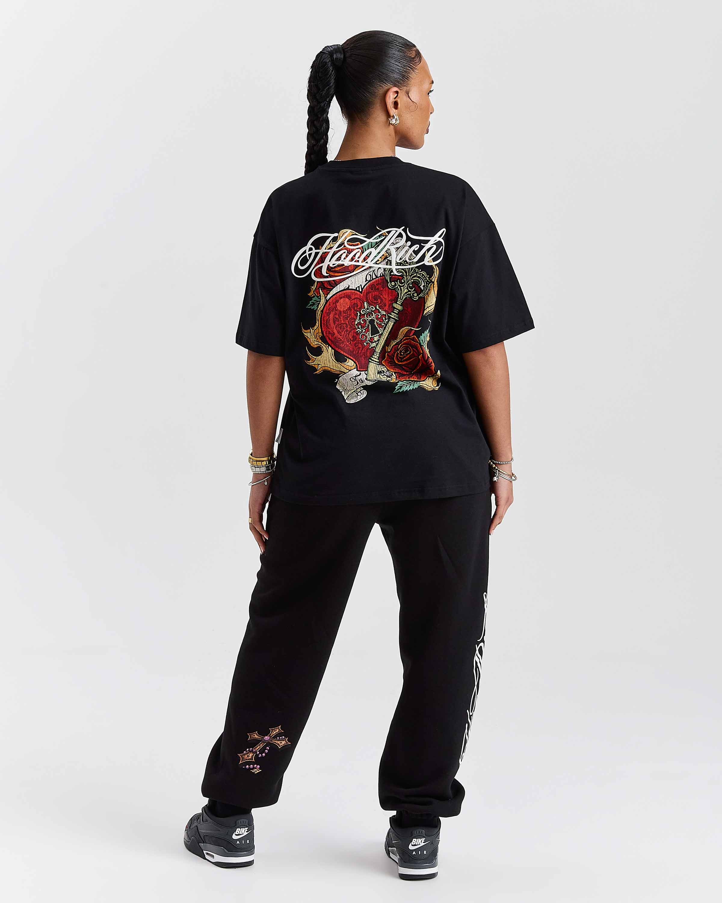Vox Oversized T-Shirt - Black/Red - Image 5