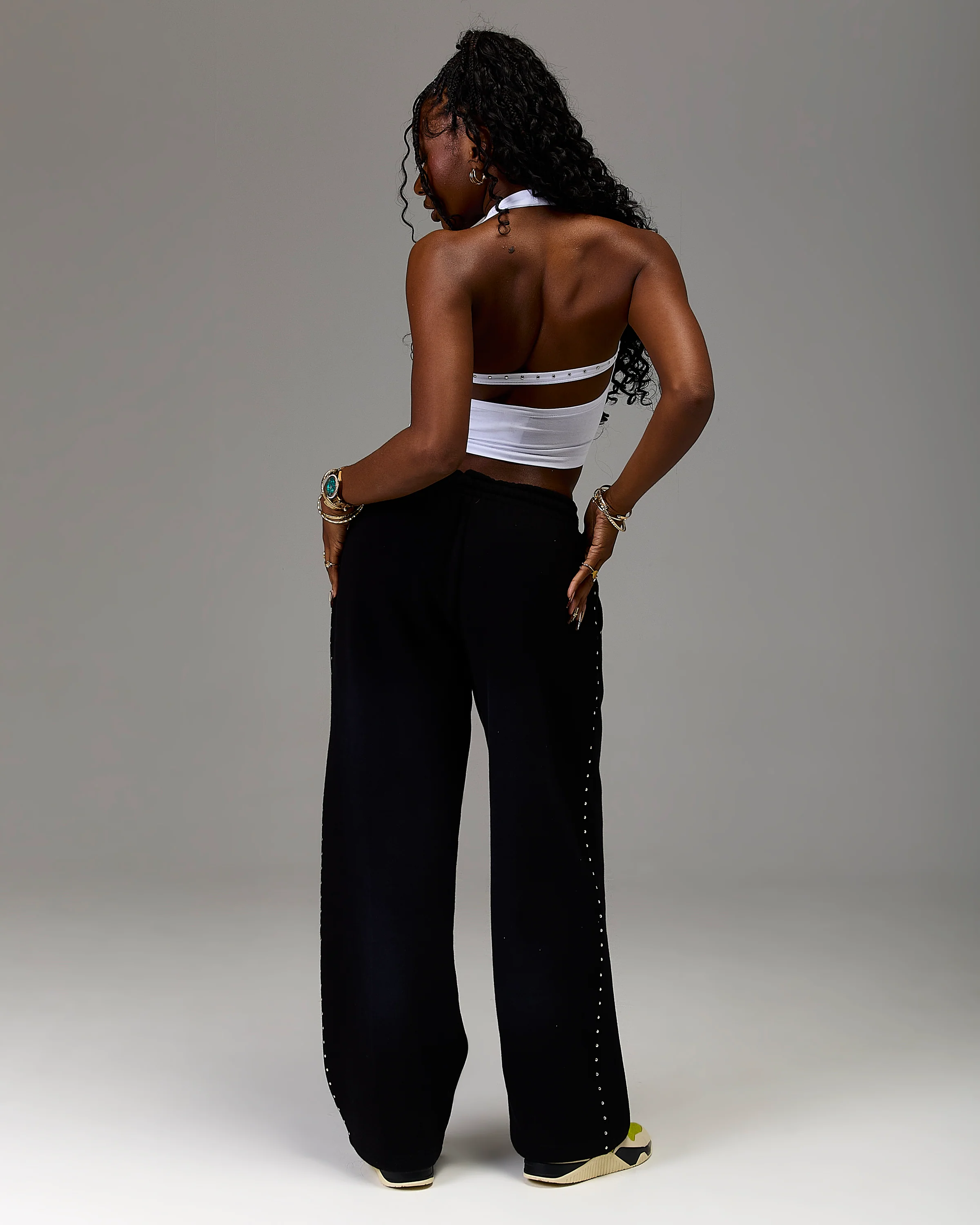 The Winner's Circle Aspen Wide Leg Joggers - Black - Image 16