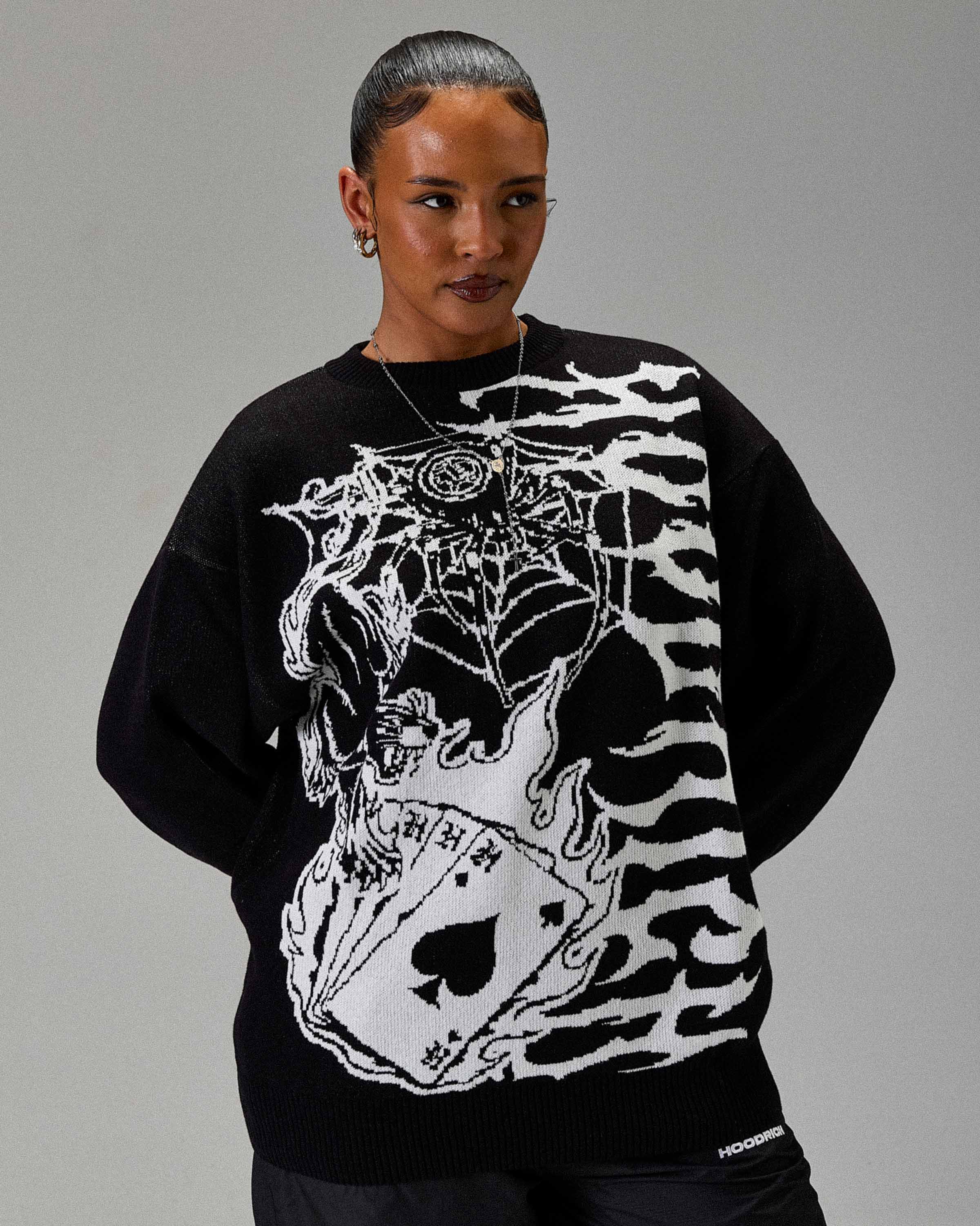 The Winner's Circle Wreckage Knitwear Sweater - Black/white - Image 13